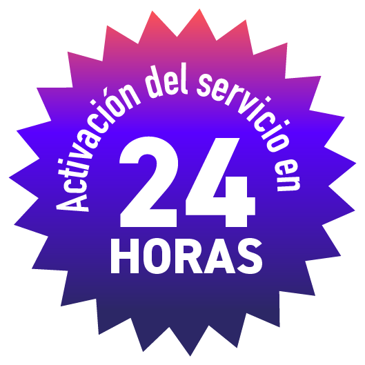 Activación del servicio en 24 horas